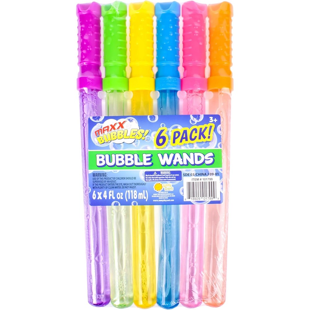 Maxx Bubbles 4 Fluid Ounce bubble wands front view