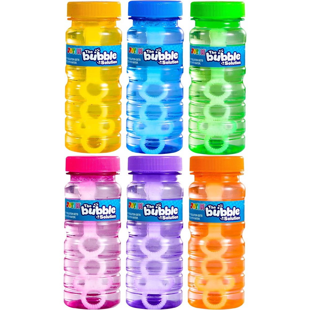 Joyin bubble bottles 4 fluid ounce set front view