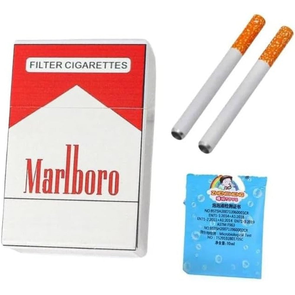 Generic fake bubble cigarette pack front view novelty toy