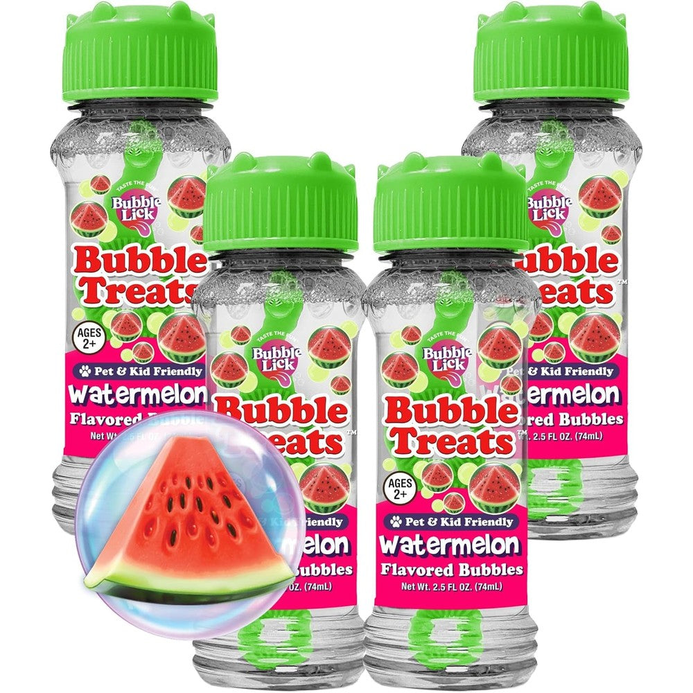 Bubble Treats Maple Bacon Flavored Bubbles for dogs front pack view.