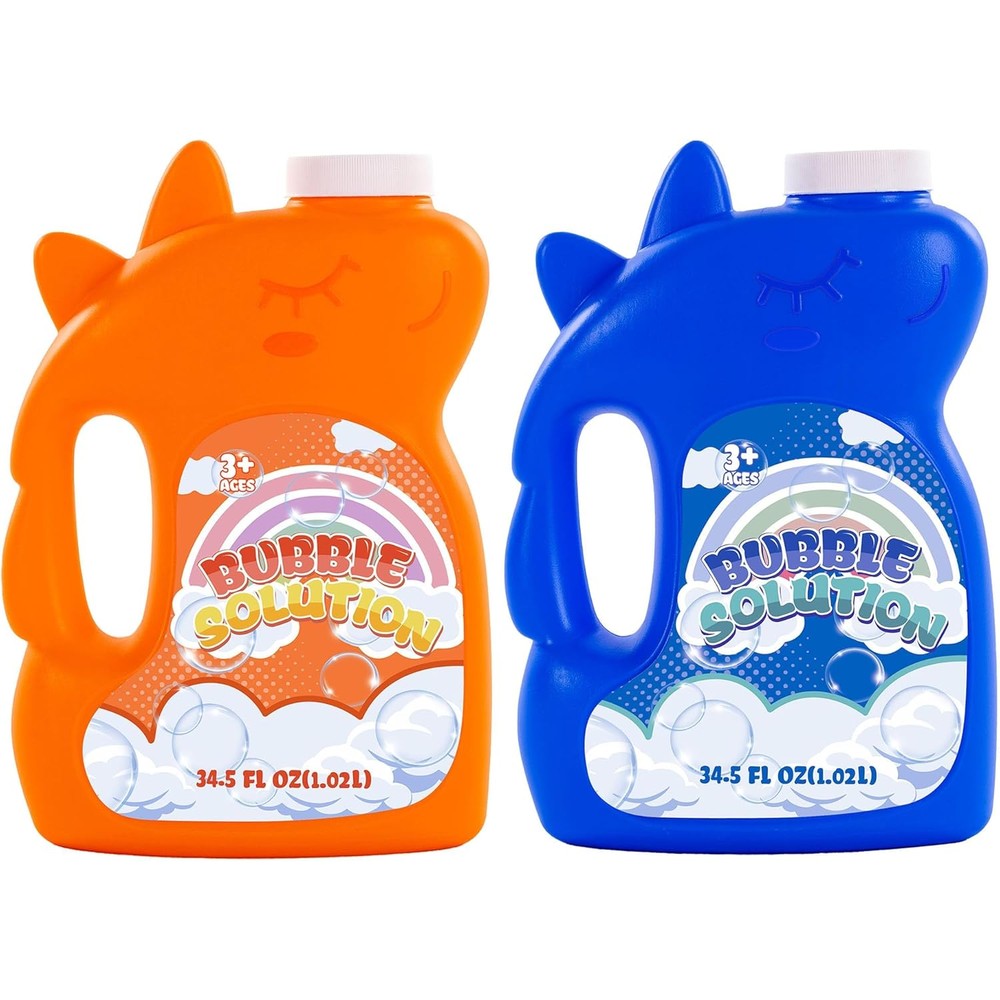Kiddelo concentrated bubble solution front view bottle for kid parties