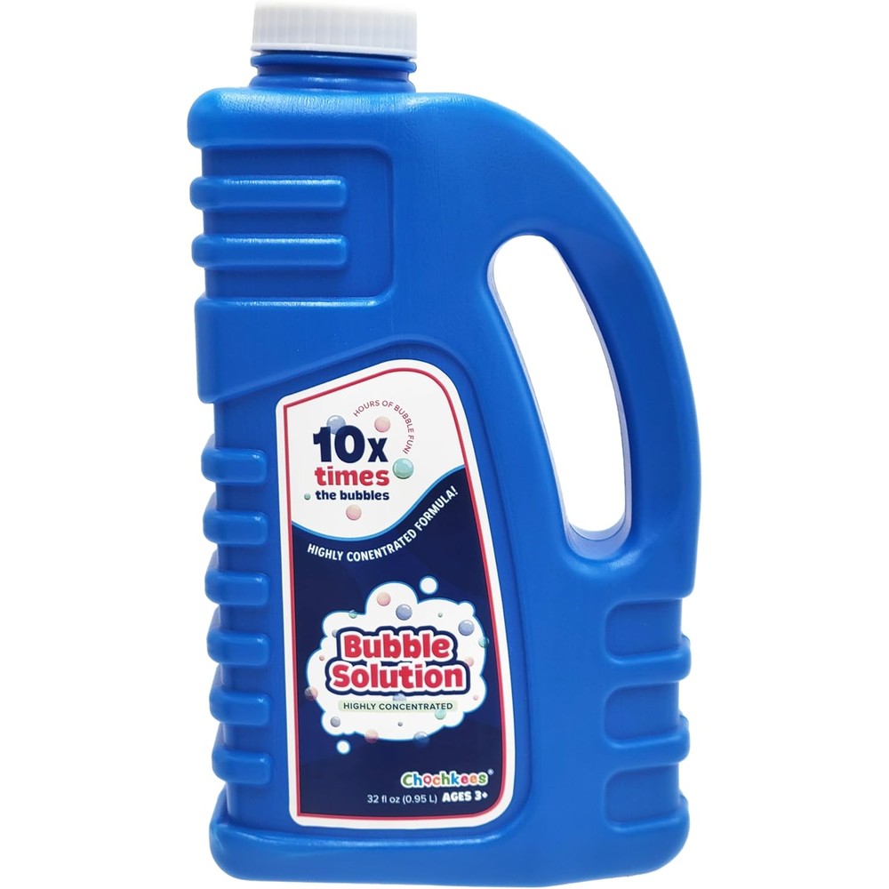 Chochkees concentrated bubble solution front view bottle for premium outdoor toys
