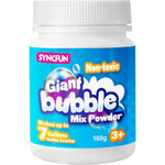 Syncfun giant bubble solution powder bottle front view for premium outdoor toys