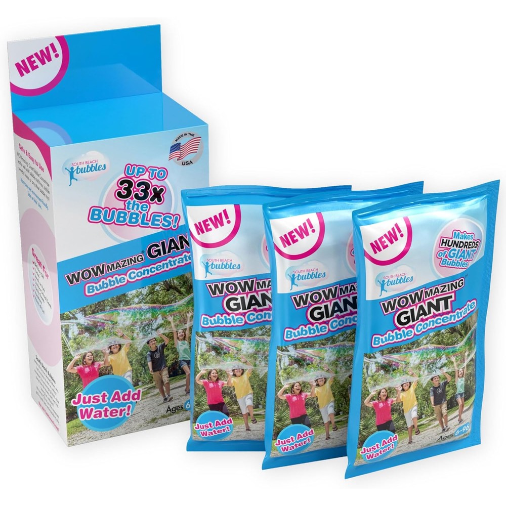 WOWmazing giant bubble concentrate solution front view packaging