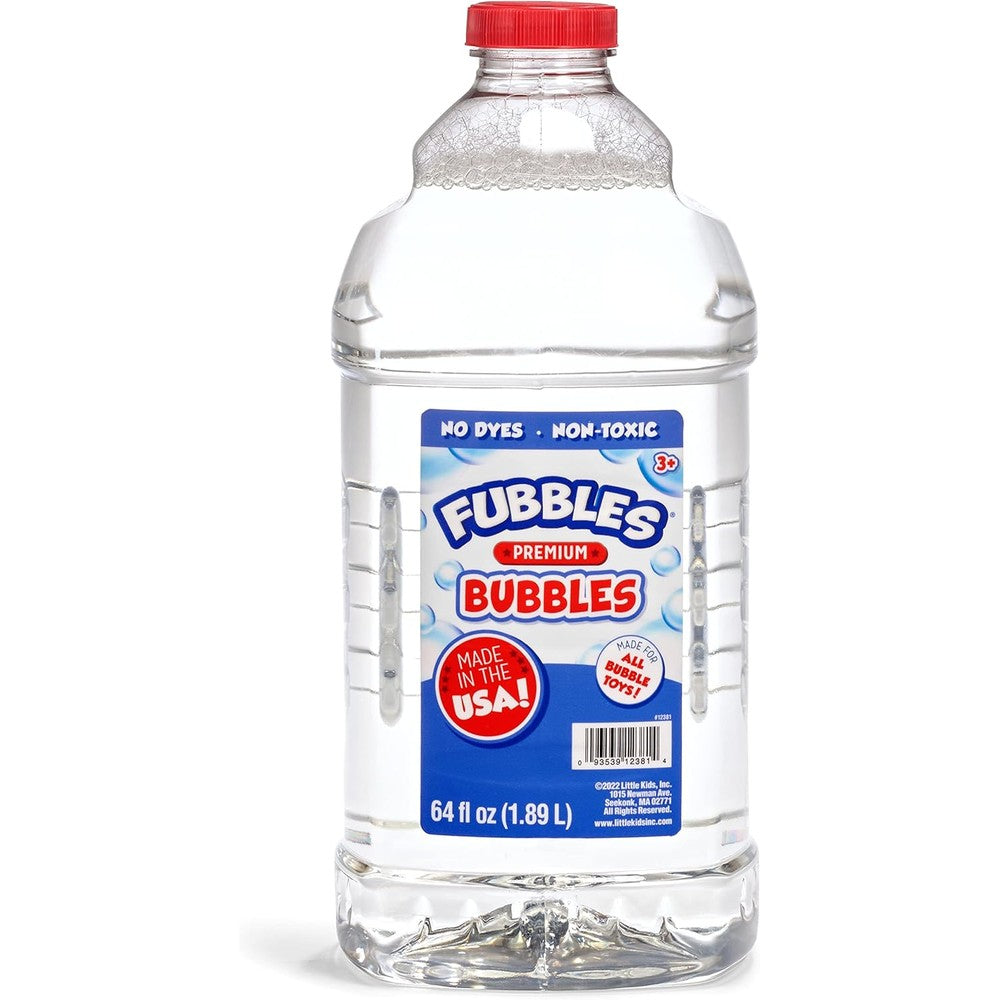 Little Kids Fubbles premium bubble solution refill front view bottle