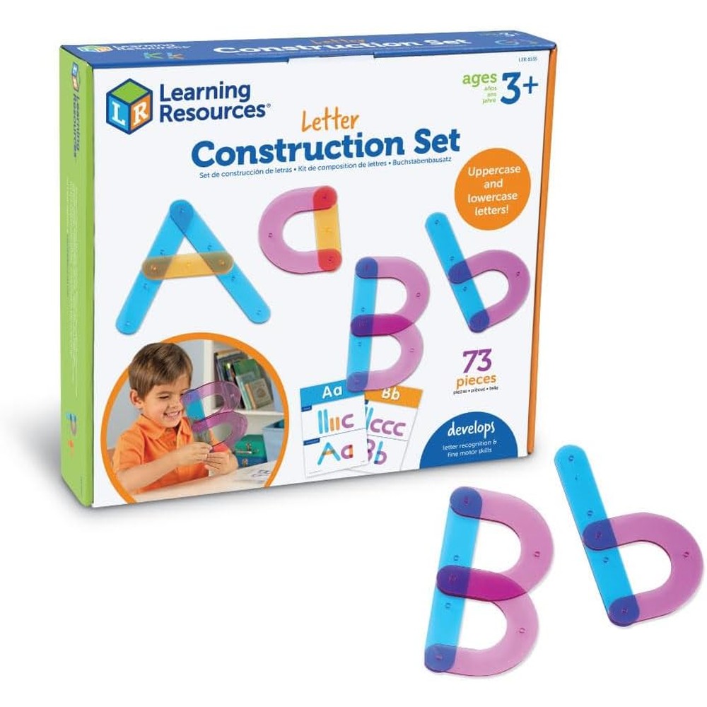 Learning Resources Letter Construction Activity Set front view of box