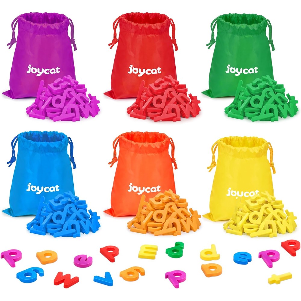 JoyCat 312 piece magnetic lowercase alphabet letters set