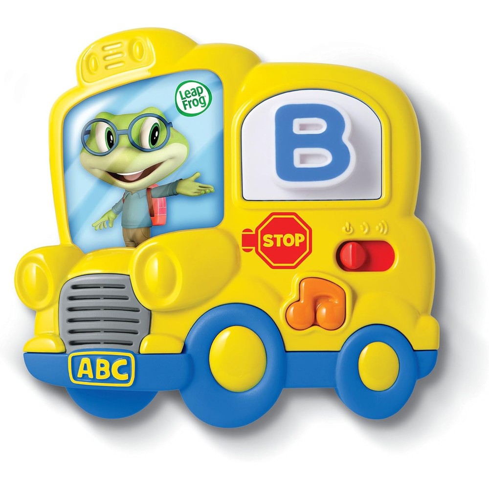 LeapFrog Fridge Phonics Magnetic Letter Set yellow school bus reader front view