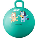 Hedstrom Bluey Hopper Ball front view featuring licensed character graphics and heavy duty handle