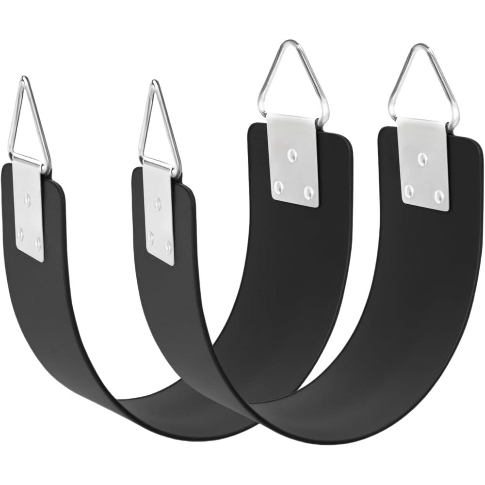 GAMKII Heavy Duty EVA Swing Seat front view highlighting the black flexible rubber strap design.