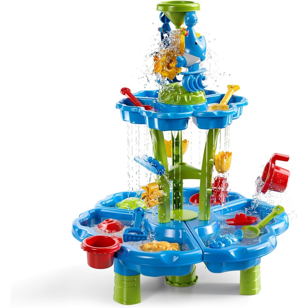 NIPLOOOW toddler sand and water table front view outdoor toy