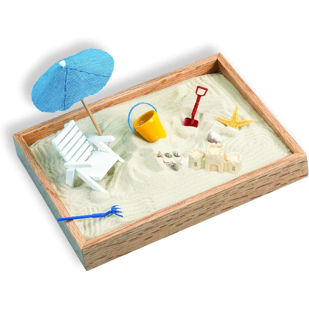Be Good Company Executive Sandbox beach themed zen garden front view