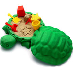 Eamc Xhxx mini desktop turtle sandbox on a wooden office desk