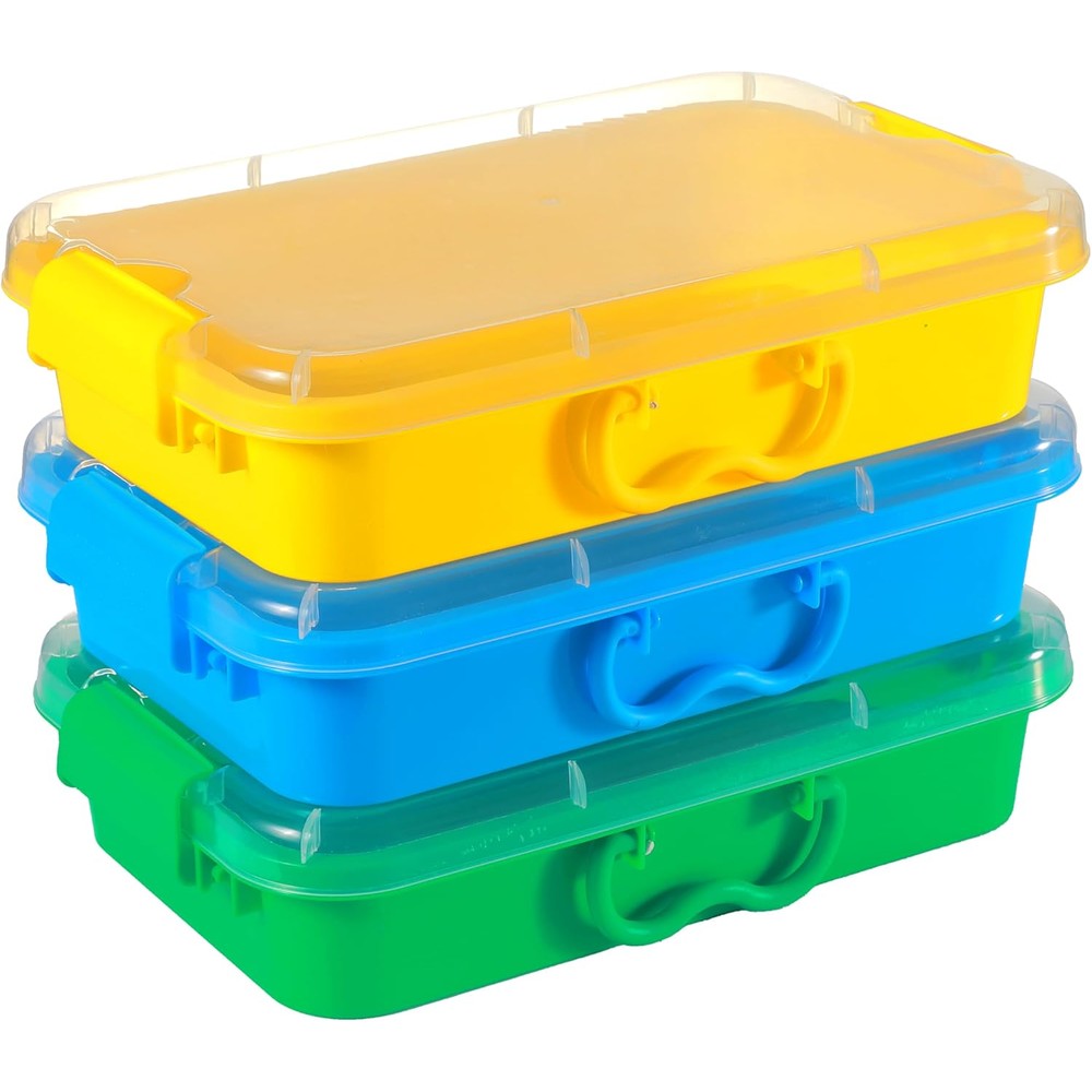 Carolart 3 pack empty sensory bin front view