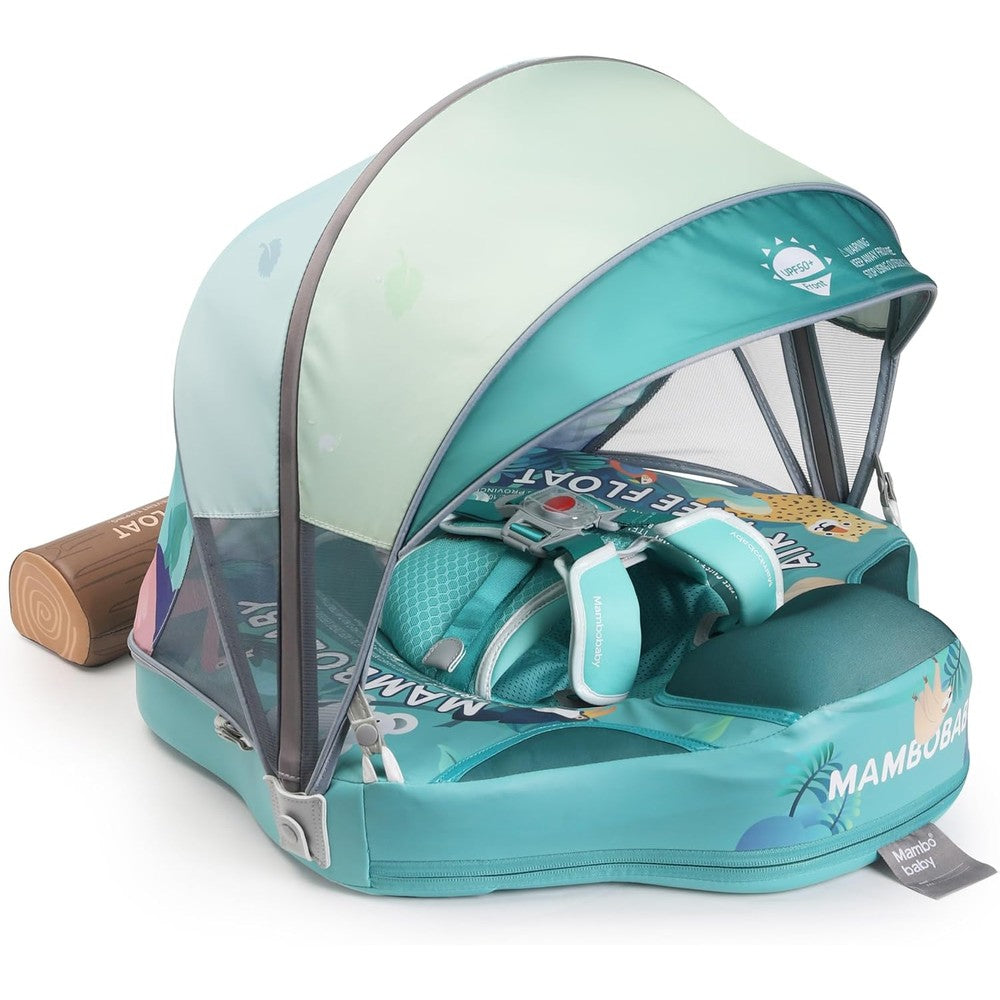 Kalolary Mambobaby baby pool float front view with canopy