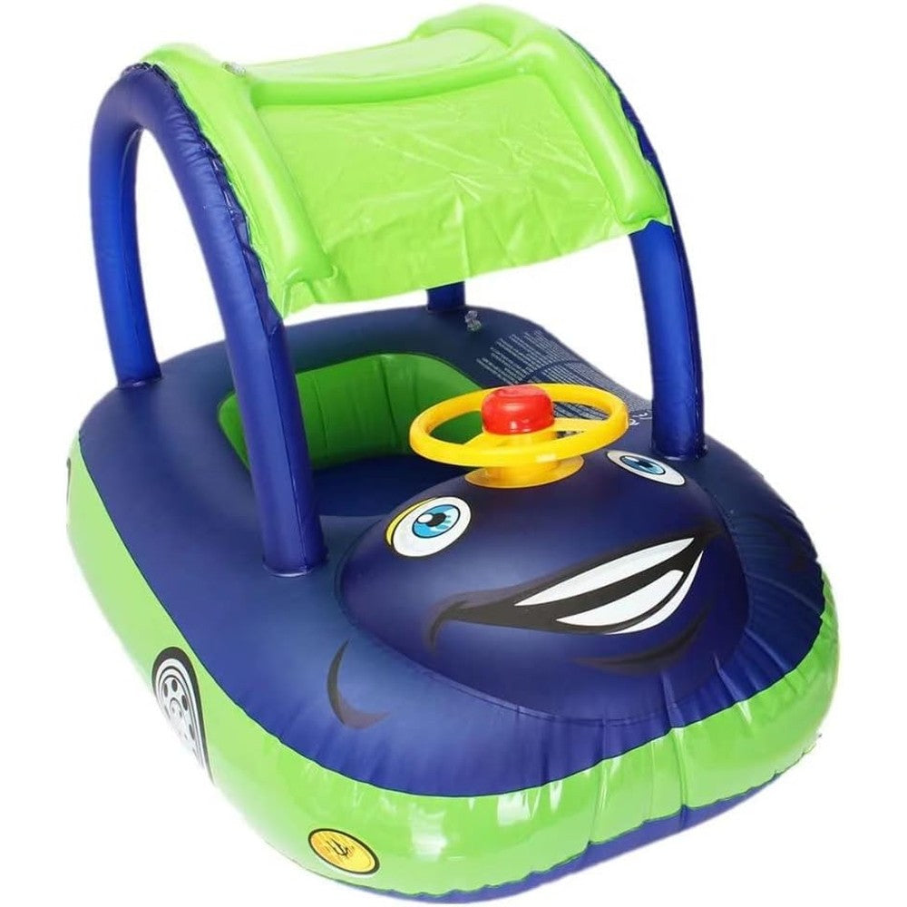 Qiaoniuniu baby pool float with canopy front view