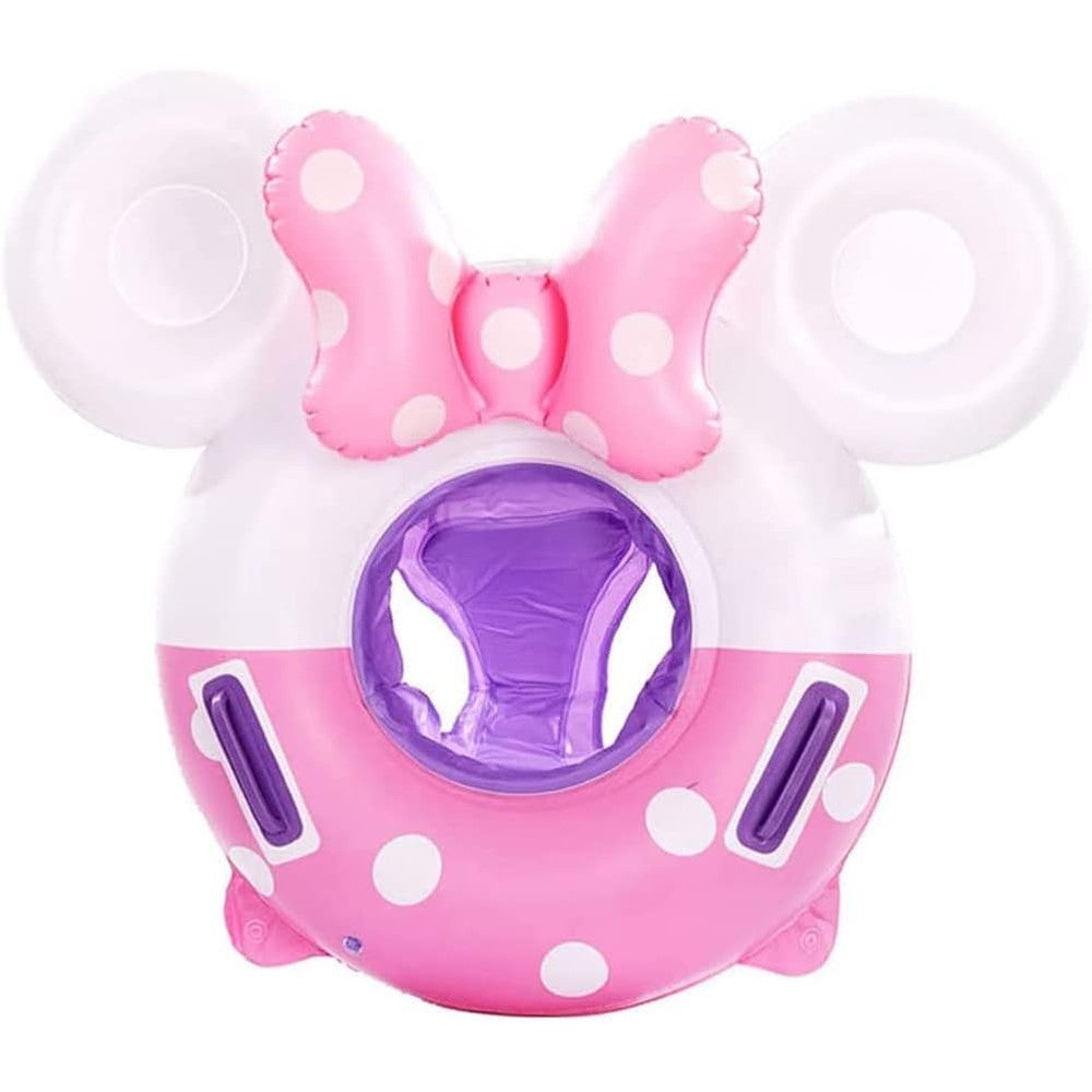 Umbresen baby swimming float front view with bowknot mouse design