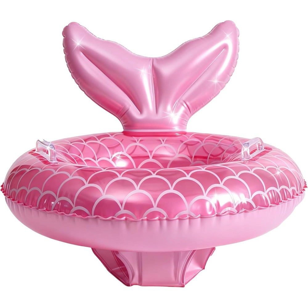 Zeyglxc mermaid baby swimming pool float front view