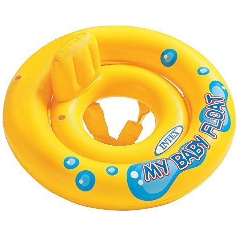 Intex My Baby Float yellow inflatable swimming ring for toddlers