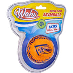 Wahu Super Grip Skimball front view of the orange water skipping toy showing textured pattern