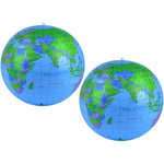 Coopay Inflatable World Globe front view showing detailed colorful continents for classroom teaching.