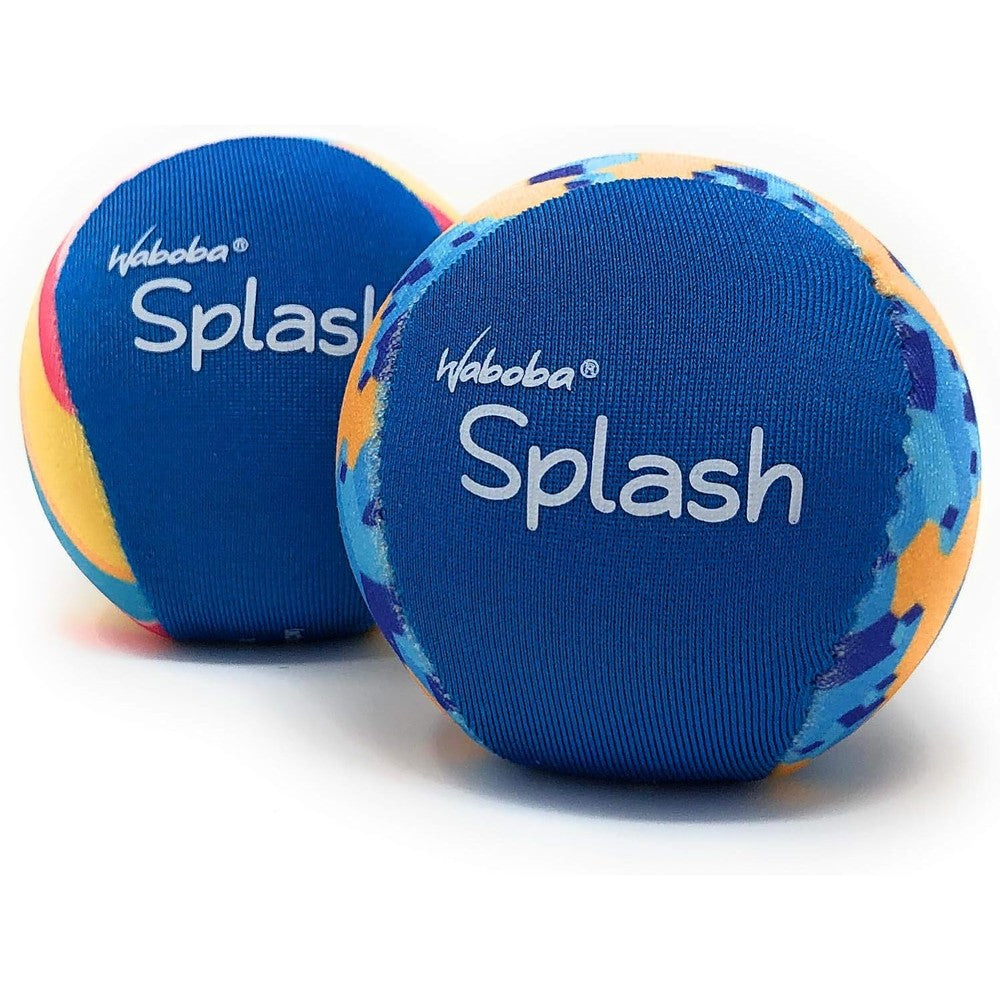 Waboba Splash Water Bouncing Ball front view showing the patented three-layer gel core design for water sports.
