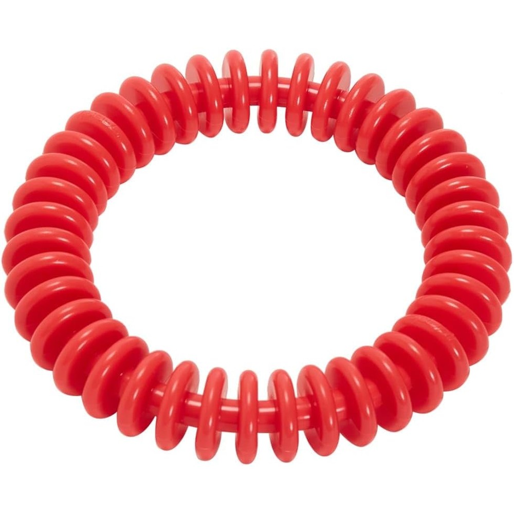 Sporti 6 Inch Dive Ring Red front view premium pool sinking toy