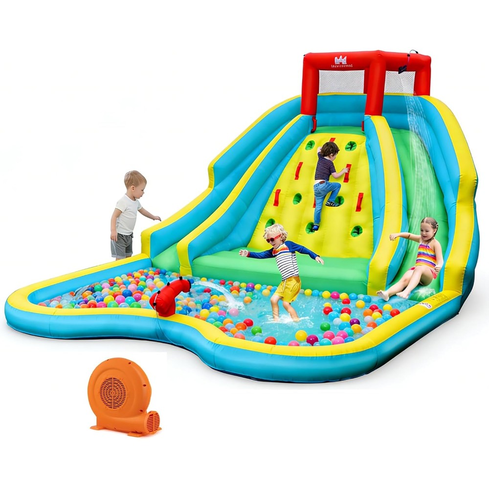 Bountech inflatable water slide front view mega park