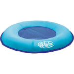 Wahu Hydro Pod versatile pool float front view showing light blue inflatable ring