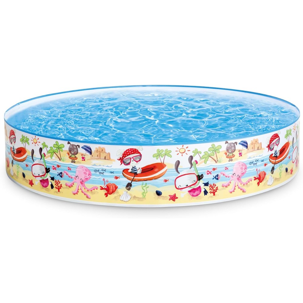 Intex Snorkel Buddies Snapset Pool five feet kids swimming pool front view