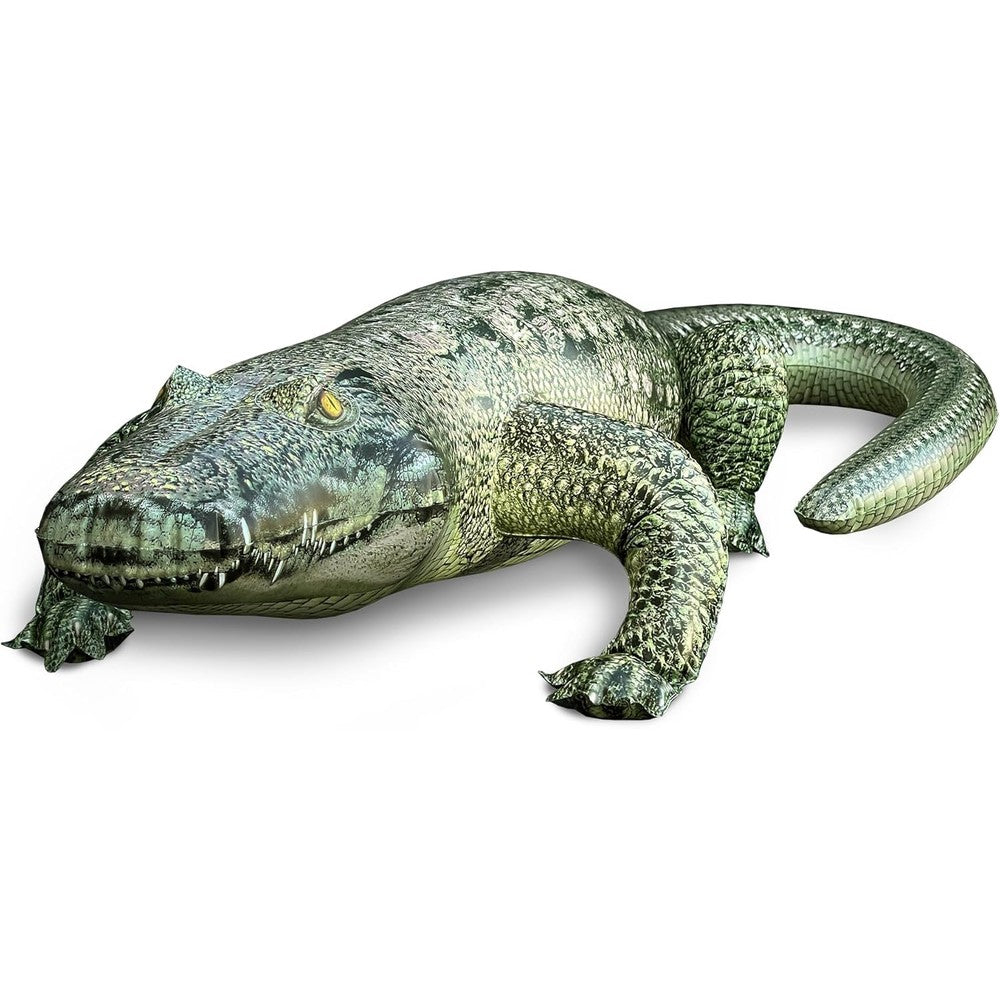 Jet Creations Inflatable Alligator front view realistic pool toy
