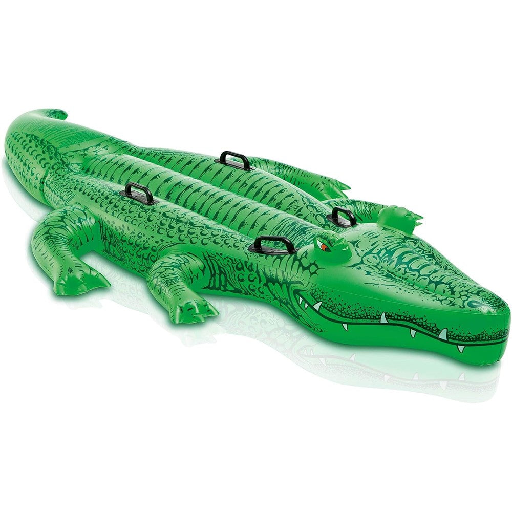 Intex Giant Gator Ride-On inflatable pool float front view