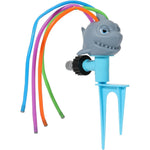 MoKo shark water sprinkler for kids front view outdoor backyard lawn toy