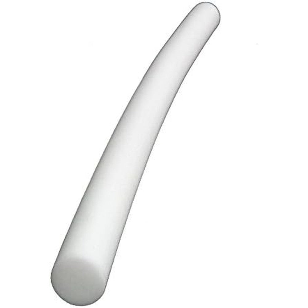 Sharrets Workoutz sixty inch solid pool noodle front view showing premium white high density foam material.