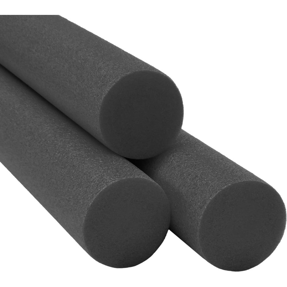 Chochkees black pool noodles solid core front view