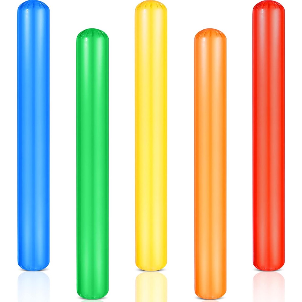 Chivao pool inflatable sticks front view of multi-color floating noodles.