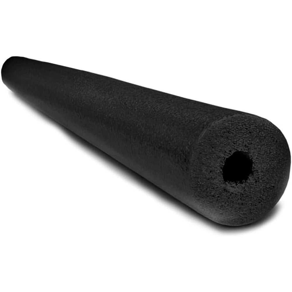 Oodles of Noodles Jumbo Pool Noodle front view of thick black heavy duty foam float