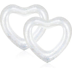 Sumind heart pool float set front view