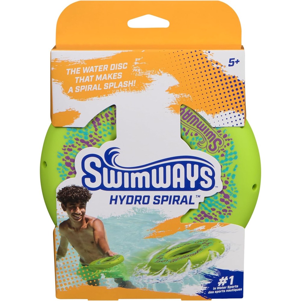SwimWays Hydro Spiral pool throwing ring front view
