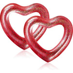 Sumind heart pool floats front view for summer parties