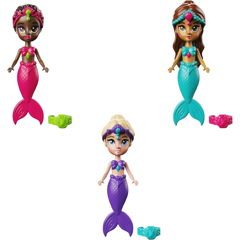 SwimWays Floating Mermaids Kids Swimming Pool Toys set front view