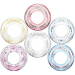 Zhanmai transparent glitter inflatable pool float tube set