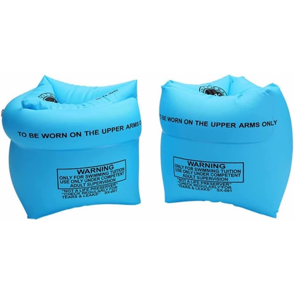 LeaveL inflatable arm swimming floaties blue front view
