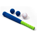 CeleMoon soft kids foam baseball bat set front view