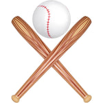 Lewtemi 3 Piece Inflatable Baseball Bat and Beach Ball Set front view