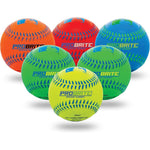 Franklin Sports Pro Brite neon rubber teeball front view