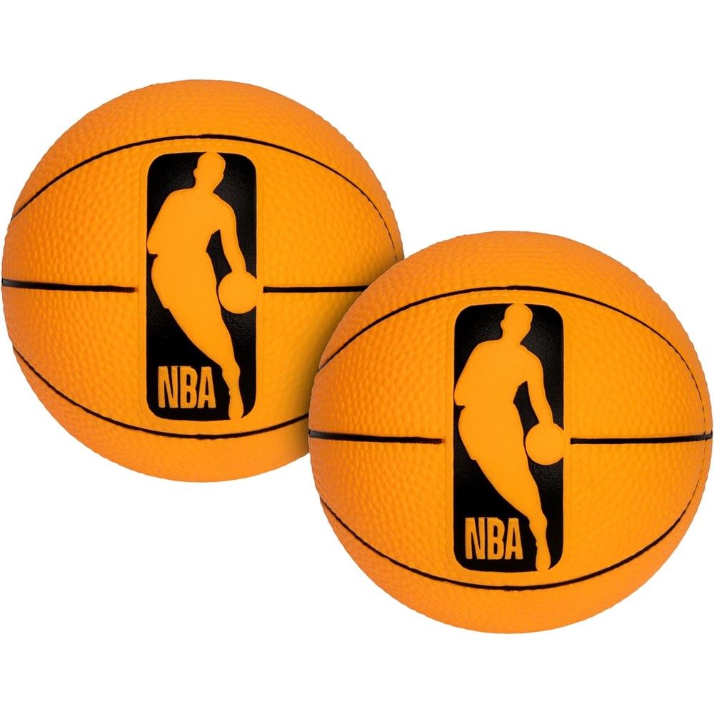 Franklin Sports NBA 5 inch foam basketball two pack front view