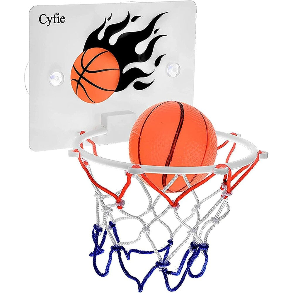 Cyfie mini basketball hoop set with flame backboard