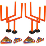 ArtCreativity finger flick football tabletop game front view showing goalposts and foam balls.
