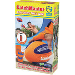 Funwares CatchMaster Water Football Set front view showing the 9-inch waterproof ball and two colorful gloves